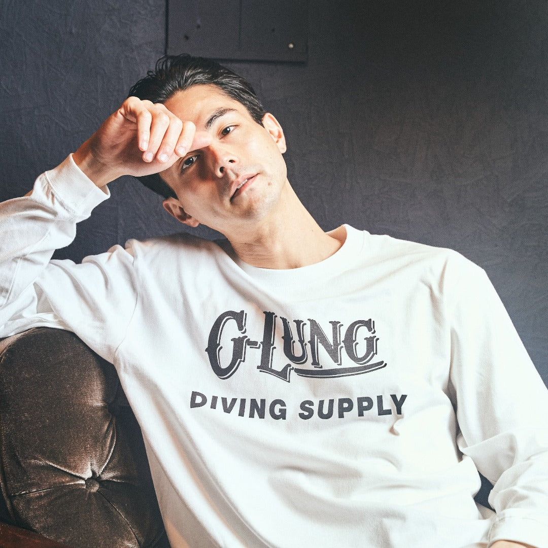 【受注販売～6/30】G-LUNG LONG SLEEVE T-SHIRTS【WHITE】